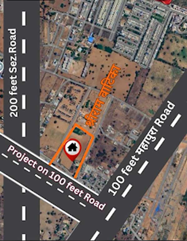 Shree Ram Vatika Mahindra SEZ Location